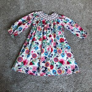 Marmellata girls dress size 4T smocked lined